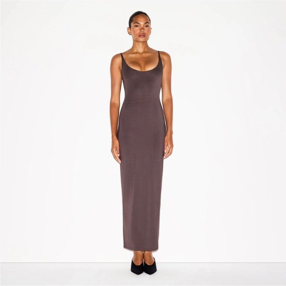 SKIMS Smooth Layers Scoop Neck Long Dress
